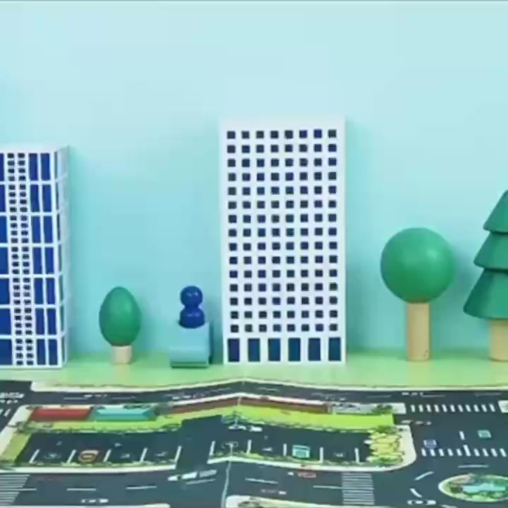 Car Garage Tracks Simulation Steering Wheel Toy Set Vehicle Playsets with Musical Puzzle Car Tracks Gifts for Child