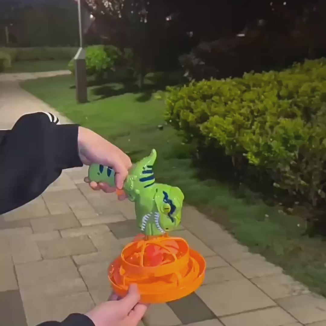 Soap Bubble Gun Dinosaur, Electric Automatic Bubble Machine Toy, Safe for Ages 3+