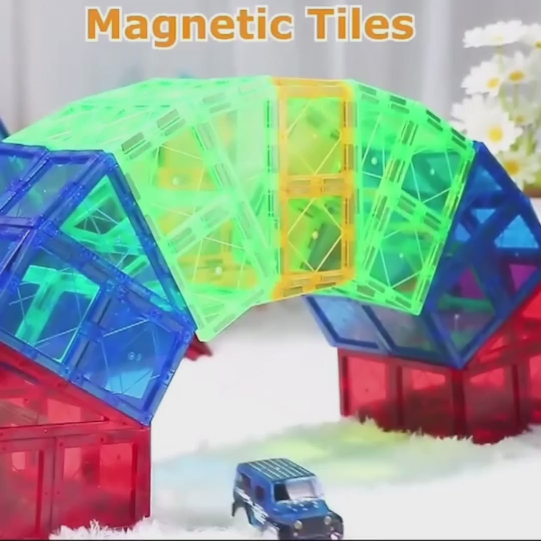 STEM Building Toy Helps Spatial Skill Development with Strong Magnetic Design, Safe for Ages 3+