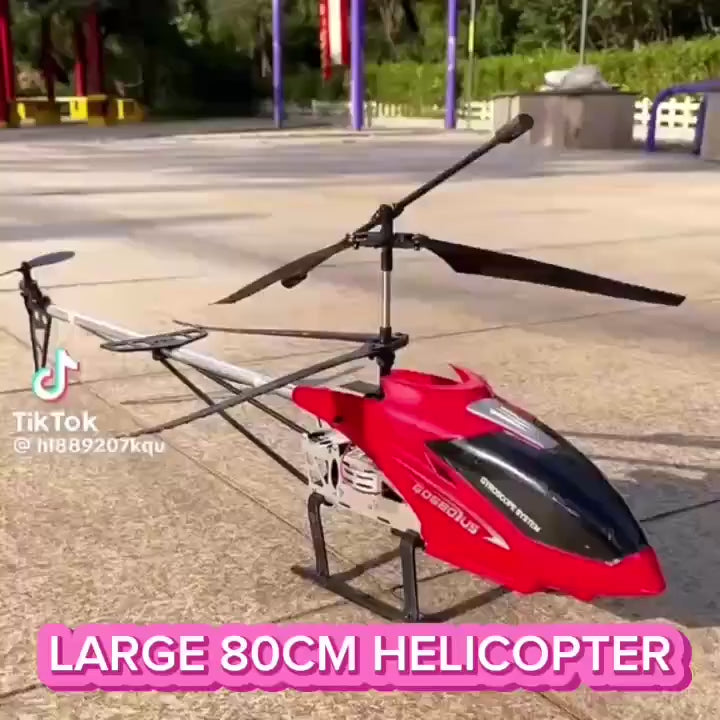 80cm Large Remote Control Helicopter with 2,4G Fall-resitant, Anti-wind, Rechargeble, Long flight-time, Safe for Ages 14+