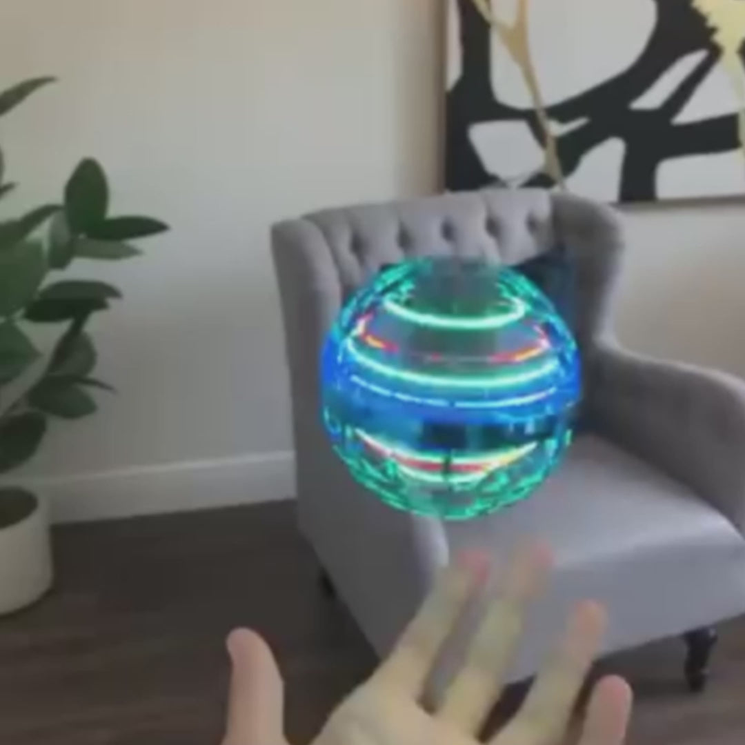 Magic Flying Orb Ball with LED Light, Boomerang Return and USB Rechargeable, Safe for Ages 6+