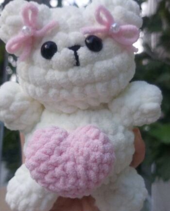 HandmadeCute and adorable wool teddy bear