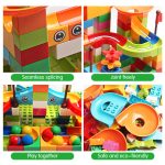 Marmor-Labyrinth-Spielzeug zum Bauen für Kinder, Marmorbahn-Rennset & STEM-Lernspielzeuge, Marmor-Labyrinth-Ballbahn-Bauklötze